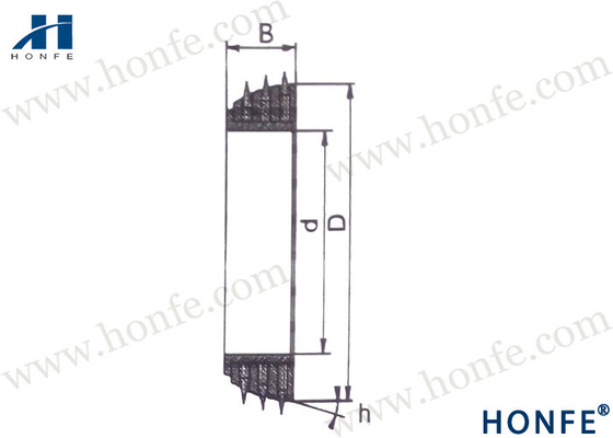 Textilwebstuhl-Ersatzteile des Tempel-Ring-B84785 für Luft Jet Machinery
