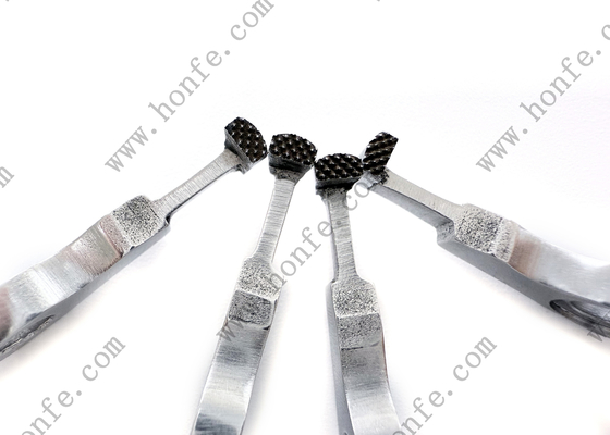 Oberer Greifer mit Senkbohrung 911319364 D1 1,5*3 Diamant Rändelung Sulzer Webmaschinen Ersatzteile